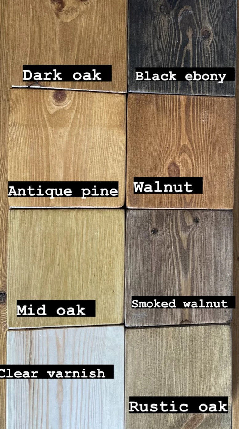 Redwood Pine Stain Finish Sample Blocks – Set of 8 | James Workshop